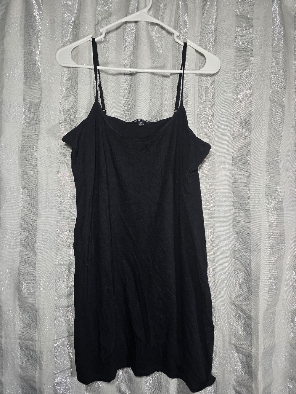 Black Spaghetti Strap Slip Dress - Fashion Nova